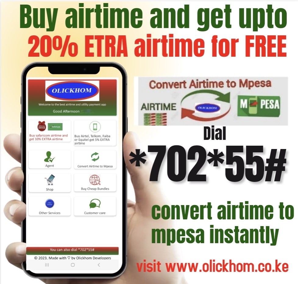 How to convert airtime to mpesa cash